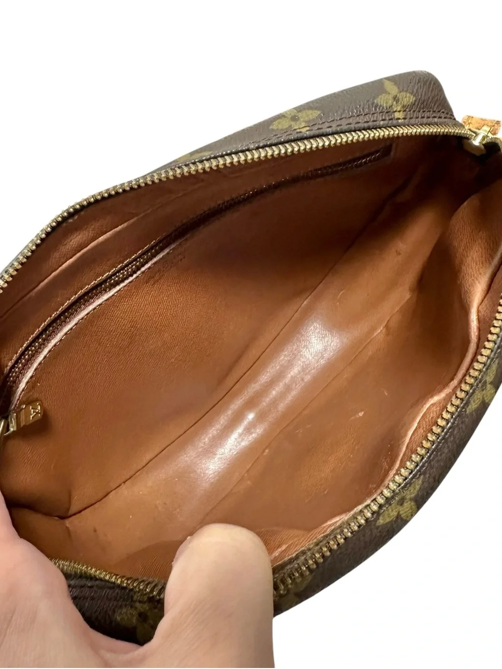 Louis Vuitton Monogram & Vachetta Leather Jeune Fille MM Crossbody Shoulder Bag